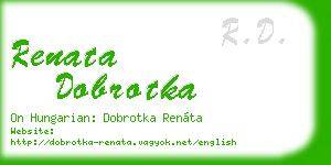 renata dobrotka business card
